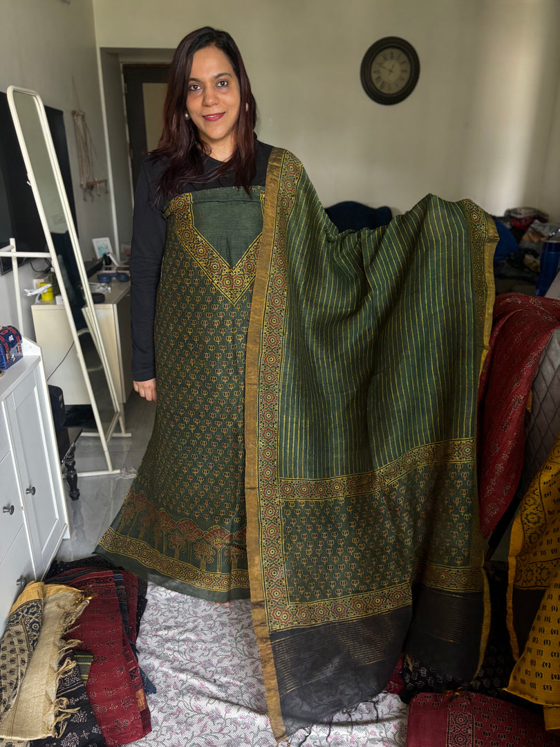 AJRAK linen by linen 2 piece set MF0079