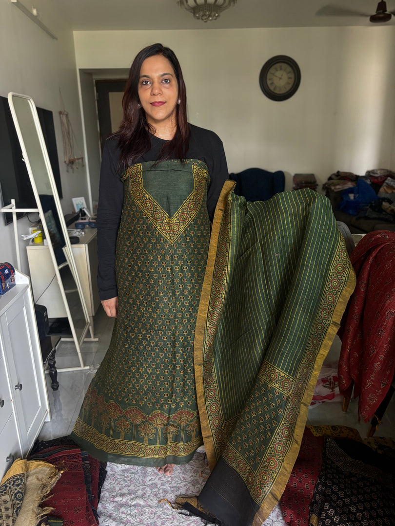 AJRAK linen by linen 2 piece set MF0079