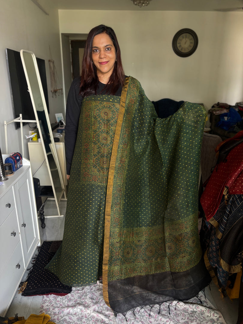 AJRAK linen by linen 2 piece set MF0079