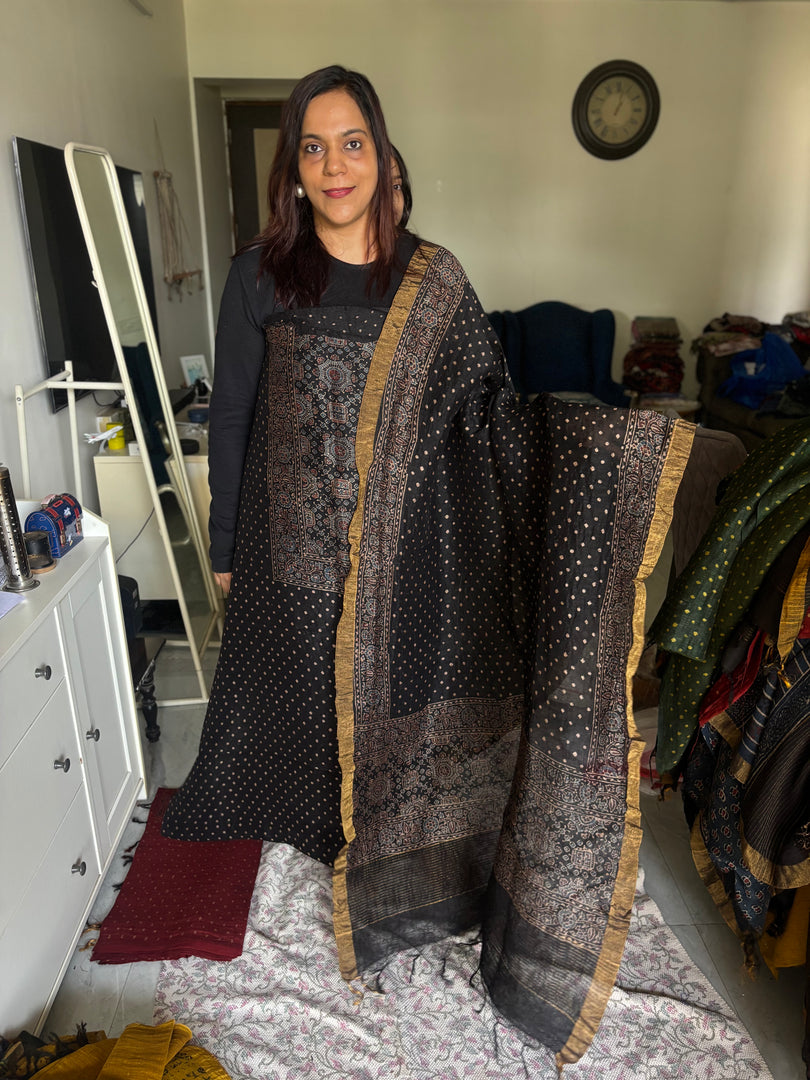 AJRAK linen by linen 2 piece set MF0079